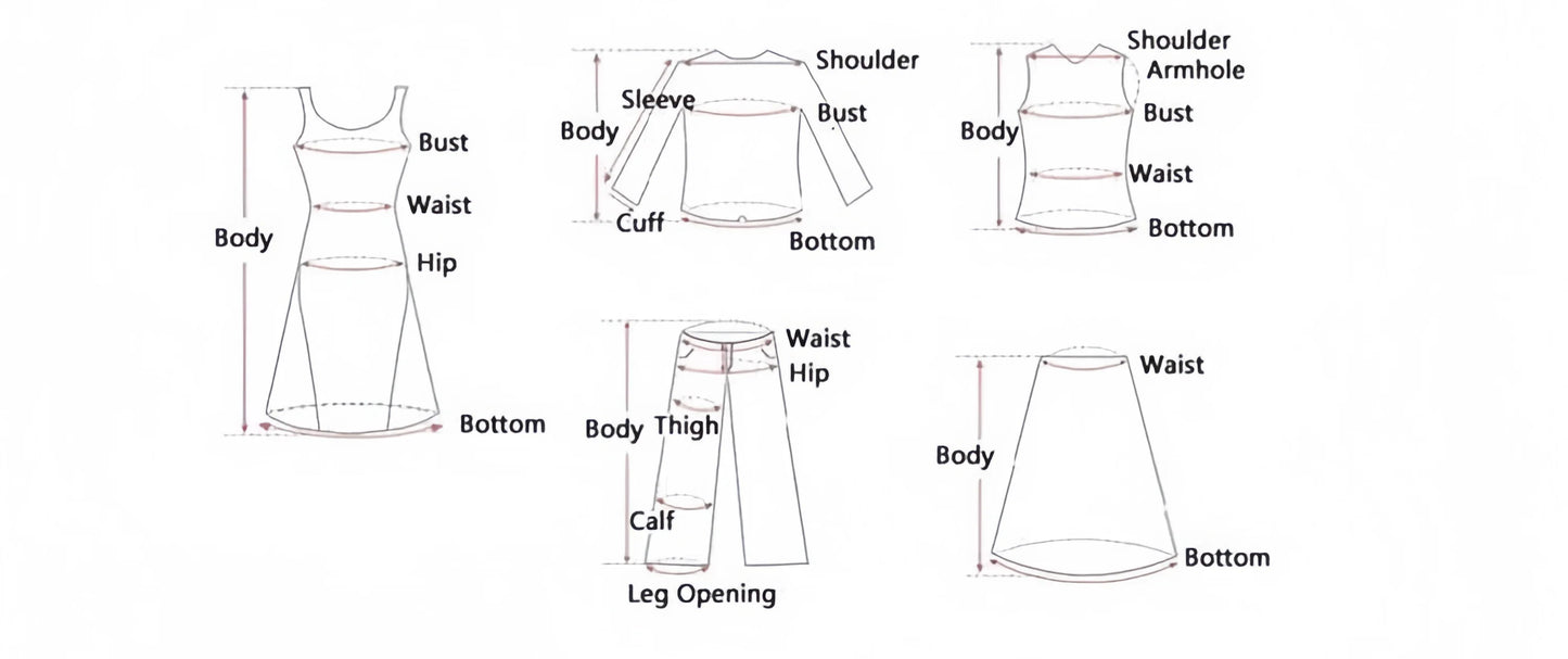 Measurement guide for Women Scrunch Butt Seamless Leggings and other clothing items showing bust waist hip and length dimensions
