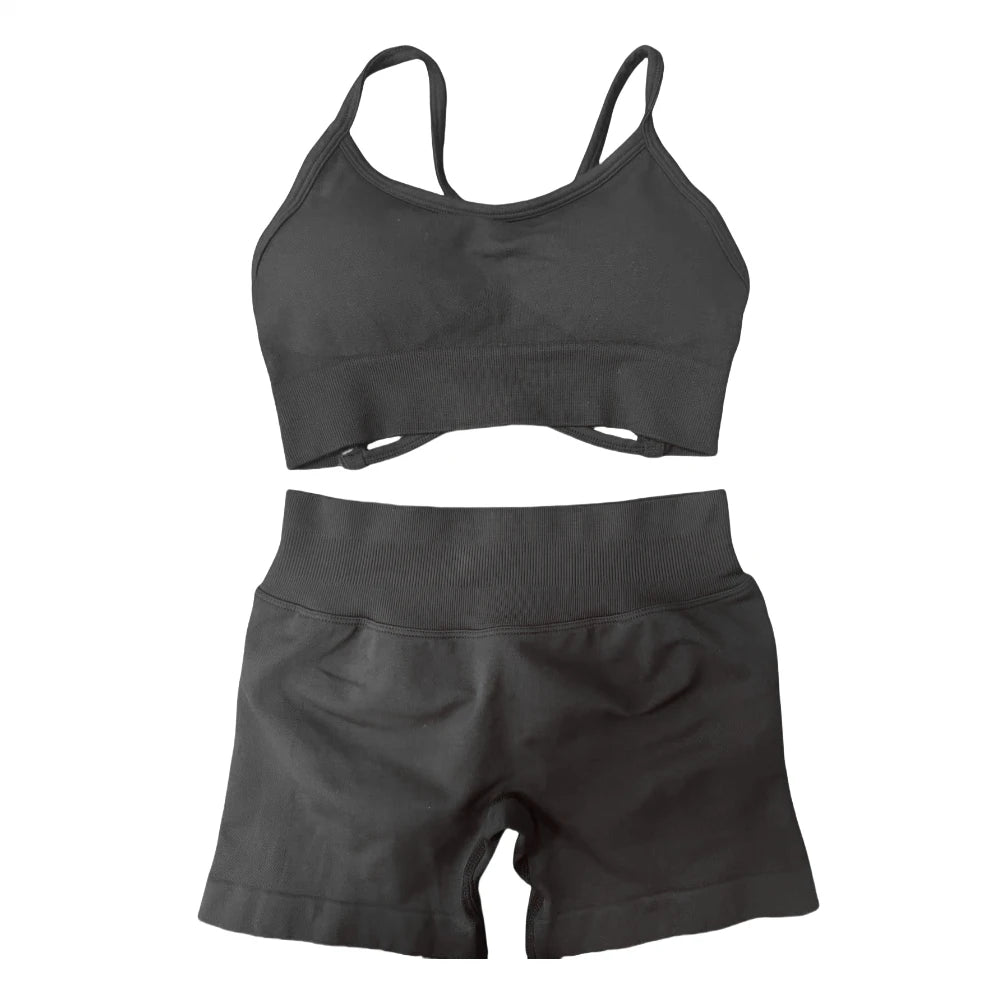 Women's Seamless Gym Set - Soft, Stretchy Activewear