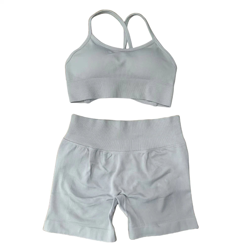 Women's Seamless Gym Set - Soft, Stretchy Activewear