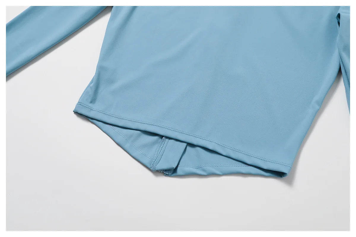 Women's Gym Workout Zip Up Top - Slim Fit