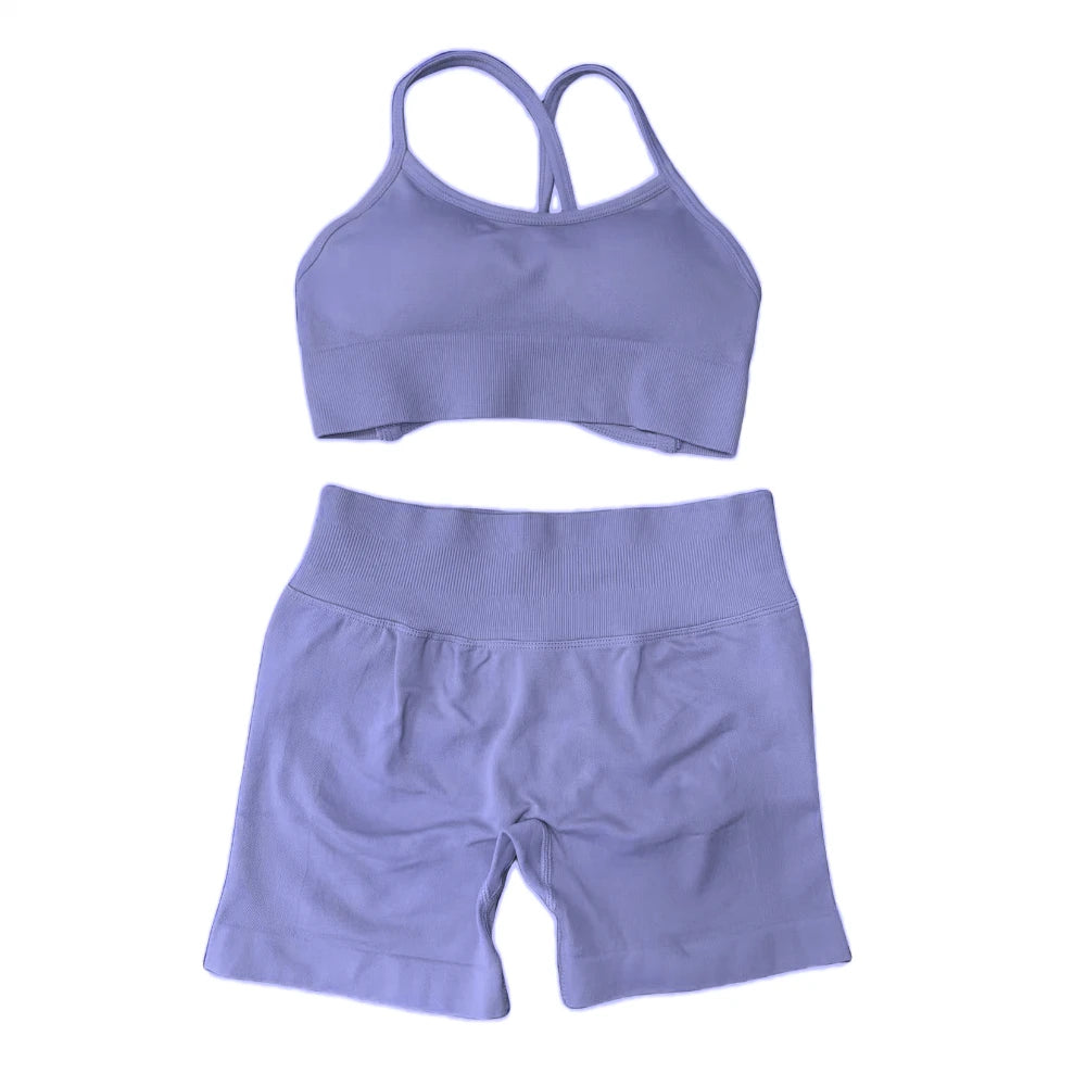 Women's Seamless Gym Set - Soft, Stretchy Activewear