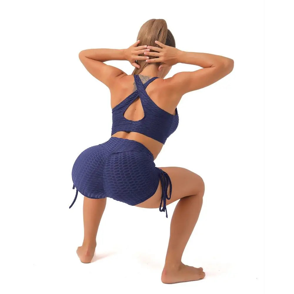 KiKis Push Up Sport Shorts Women - Textured High Waist
