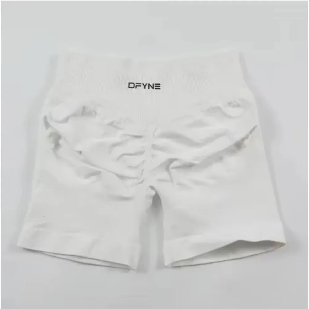 Df Impact Brand Shorts Low Waist Seamless Yoga Shorts Scrunch Bum Gym Shorts Women Workout Biker Stretch Fitness Short