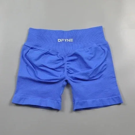Df Impact Brand Shorts Low Waist Seamless Yoga Shorts Scrunch Bum Gym Shorts Women Workout Biker Stretch Fitness Short