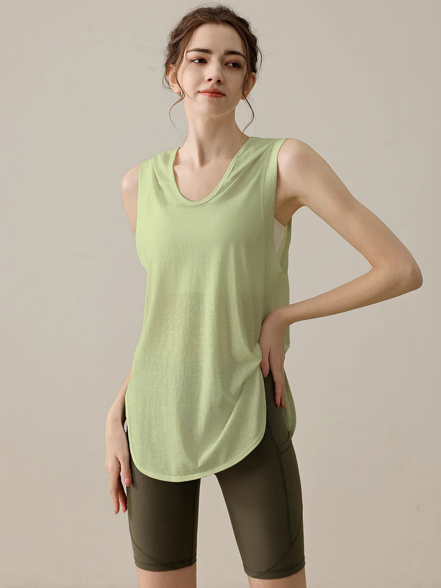 Summer Sleeveless Workout Hoodie for Women