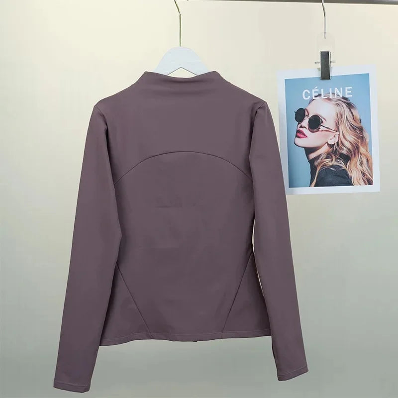 Women's Fleece Yoga Jacket - Cozy & Stretchy