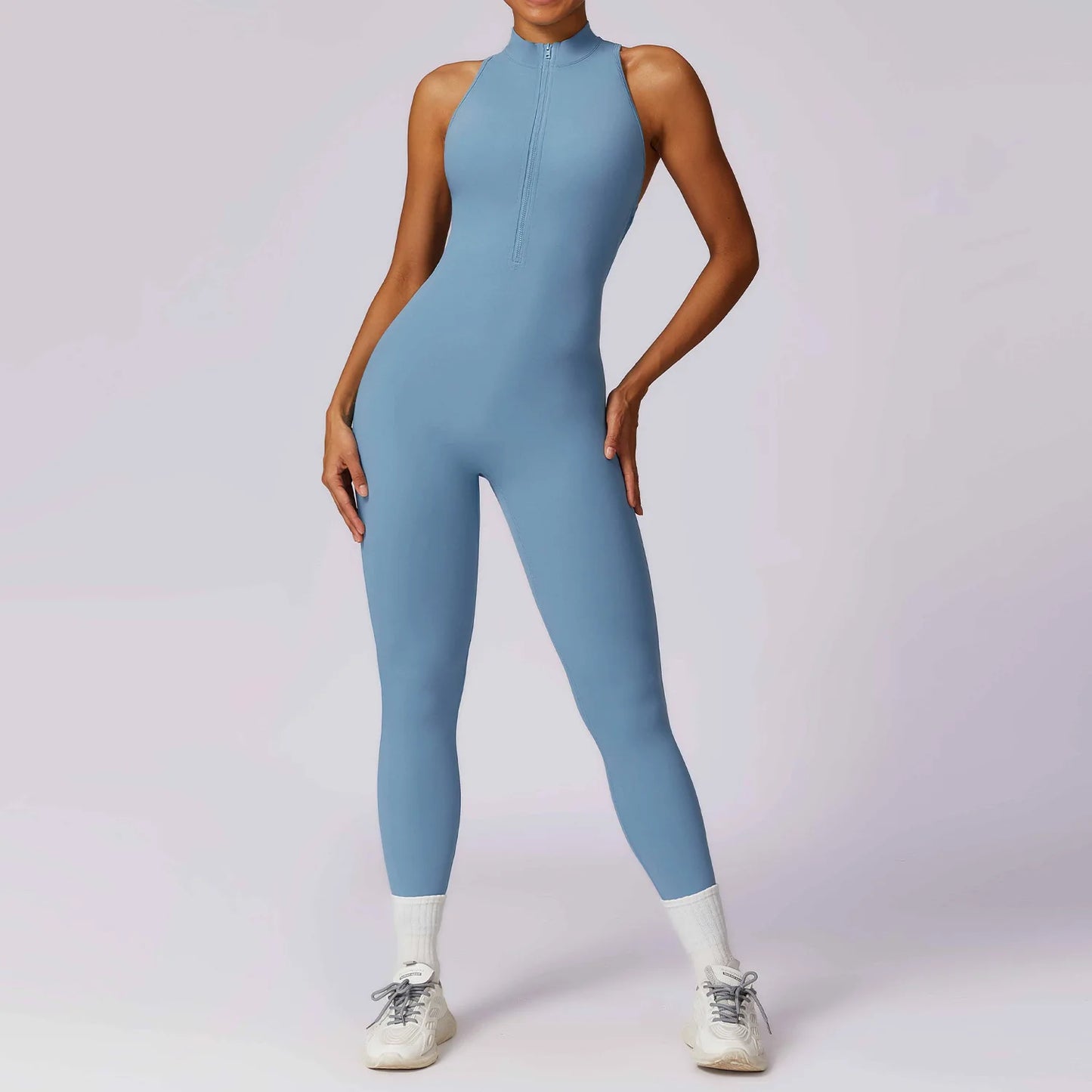 V Back One-Piece Yoga Suit for Women