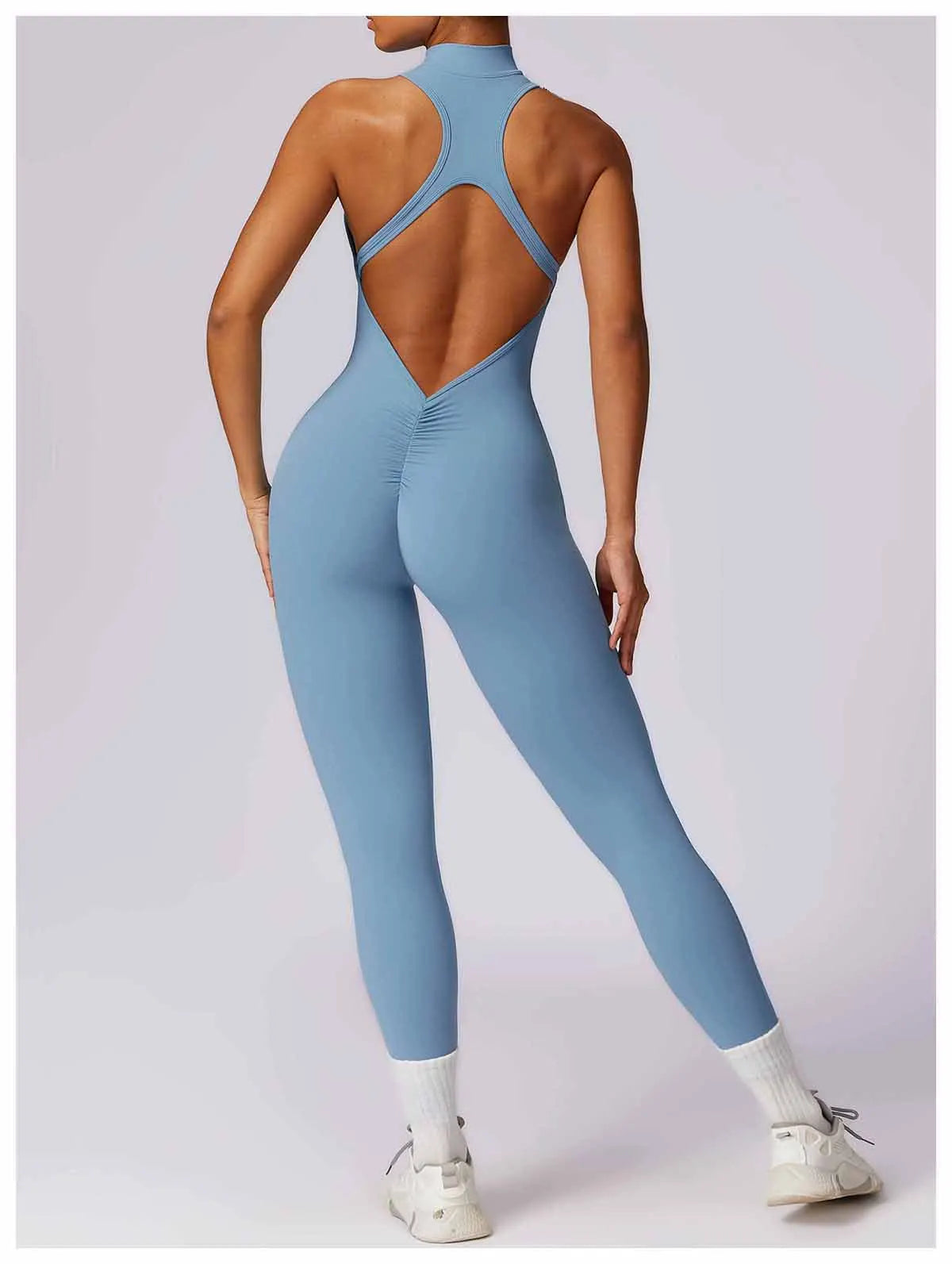 V Back One-Piece Yoga Suit for Women
