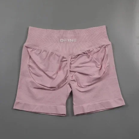 Df Impact Brand Shorts Low Waist Seamless Yoga Shorts Scrunch Bum Gym Shorts Women Workout Biker Stretch Fitness Short