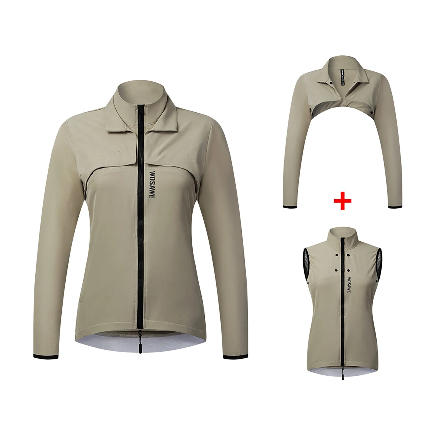 Women's Reflective Cycling Jackets - Neon Green Set