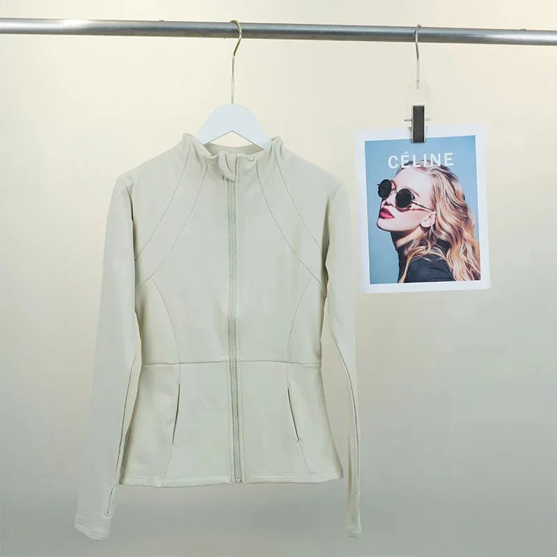 Women's Fleece Yoga Jacket - Cozy & Stretchy