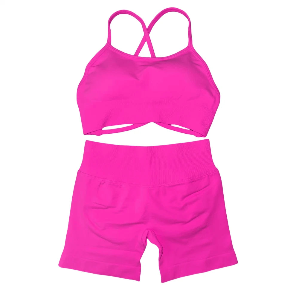 Women's Seamless Gym Set - Soft, Stretchy Activewear