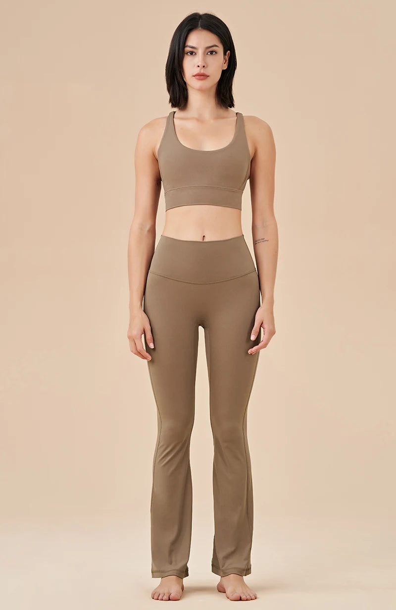 Womens Bell Bottom Yoga Pants – Stretch & Comfort