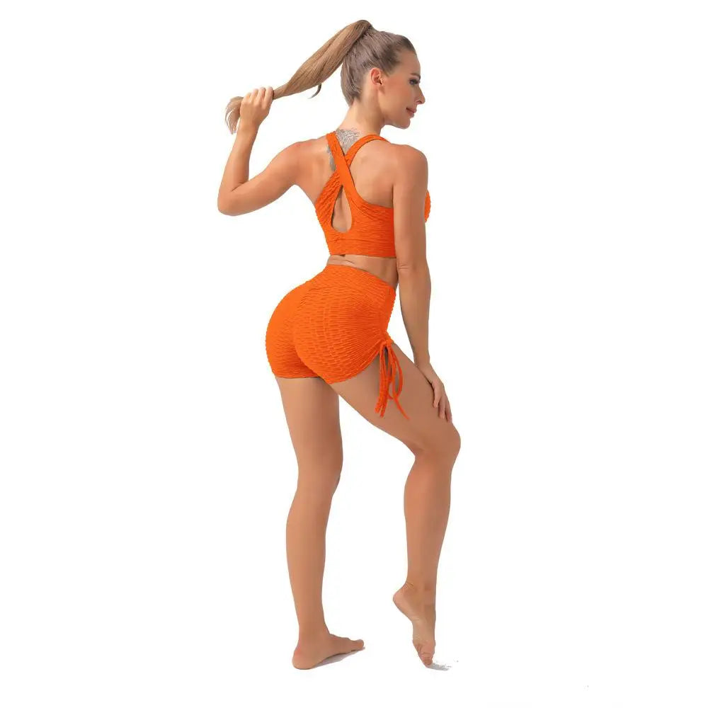 KiKis Push Up Sport Shorts Women - Textured High Waist