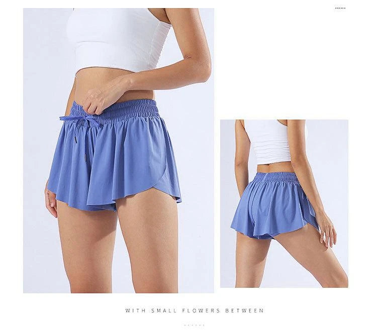 KiKis Yoga Running Skirt Shorts for Women with Pocket