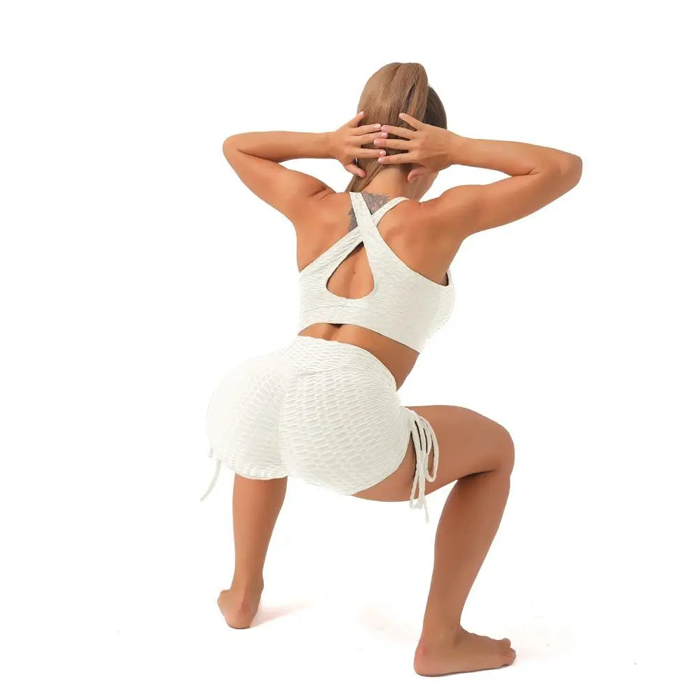 KiKis Push Up Sport Shorts Women - Textured High Waist