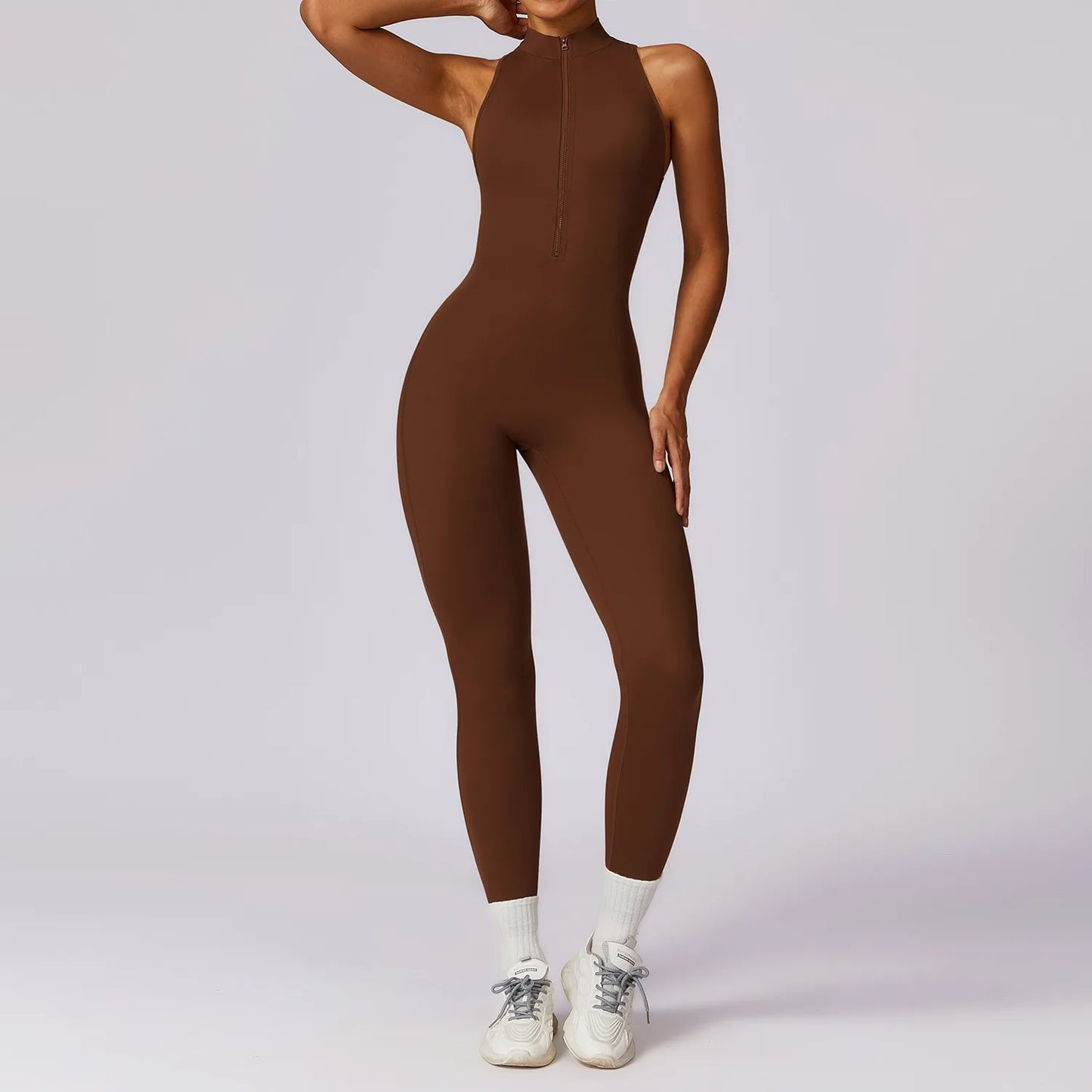 V Back One-Piece Yoga Suit for Women