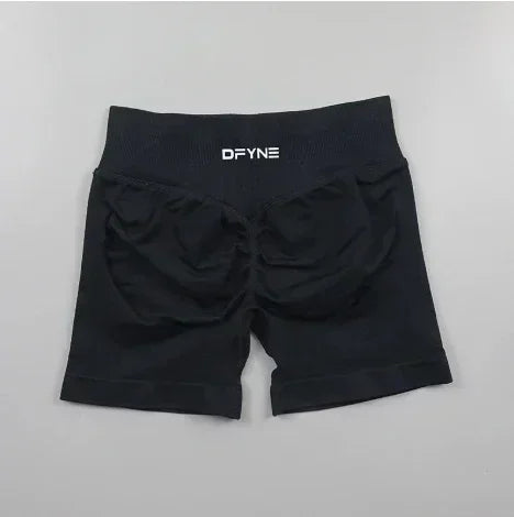 Df Impact Brand Shorts Low Waist Seamless Yoga Shorts Scrunch Bum Gym Shorts Women Workout Biker Stretch Fitness Short