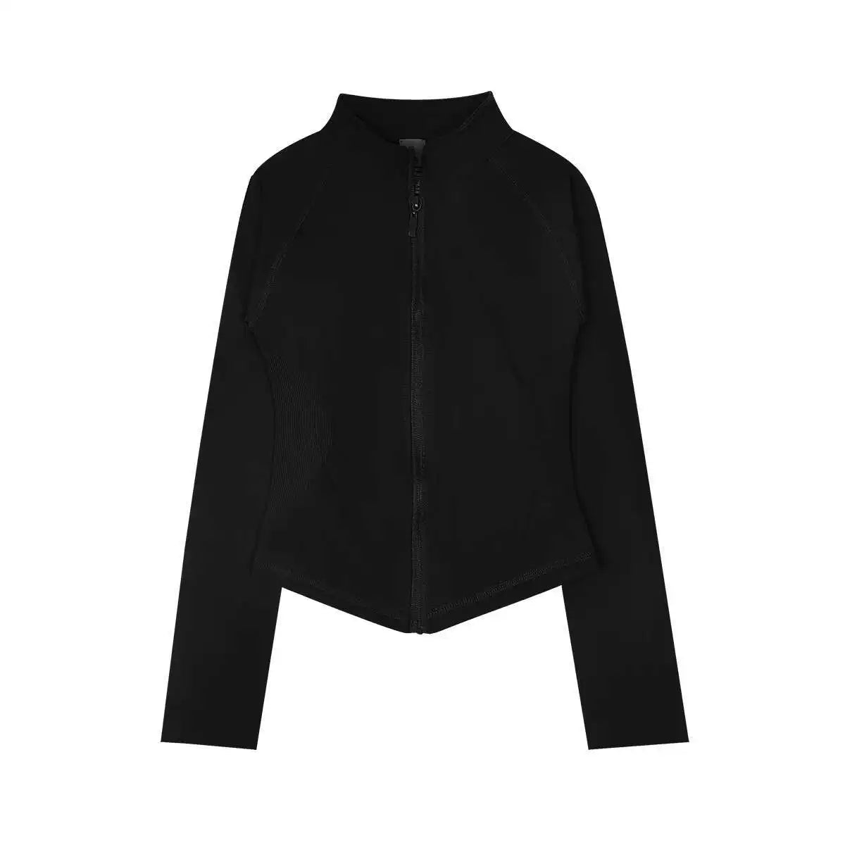 Seamless Zip Workout Jacket for Women – Slim Fit