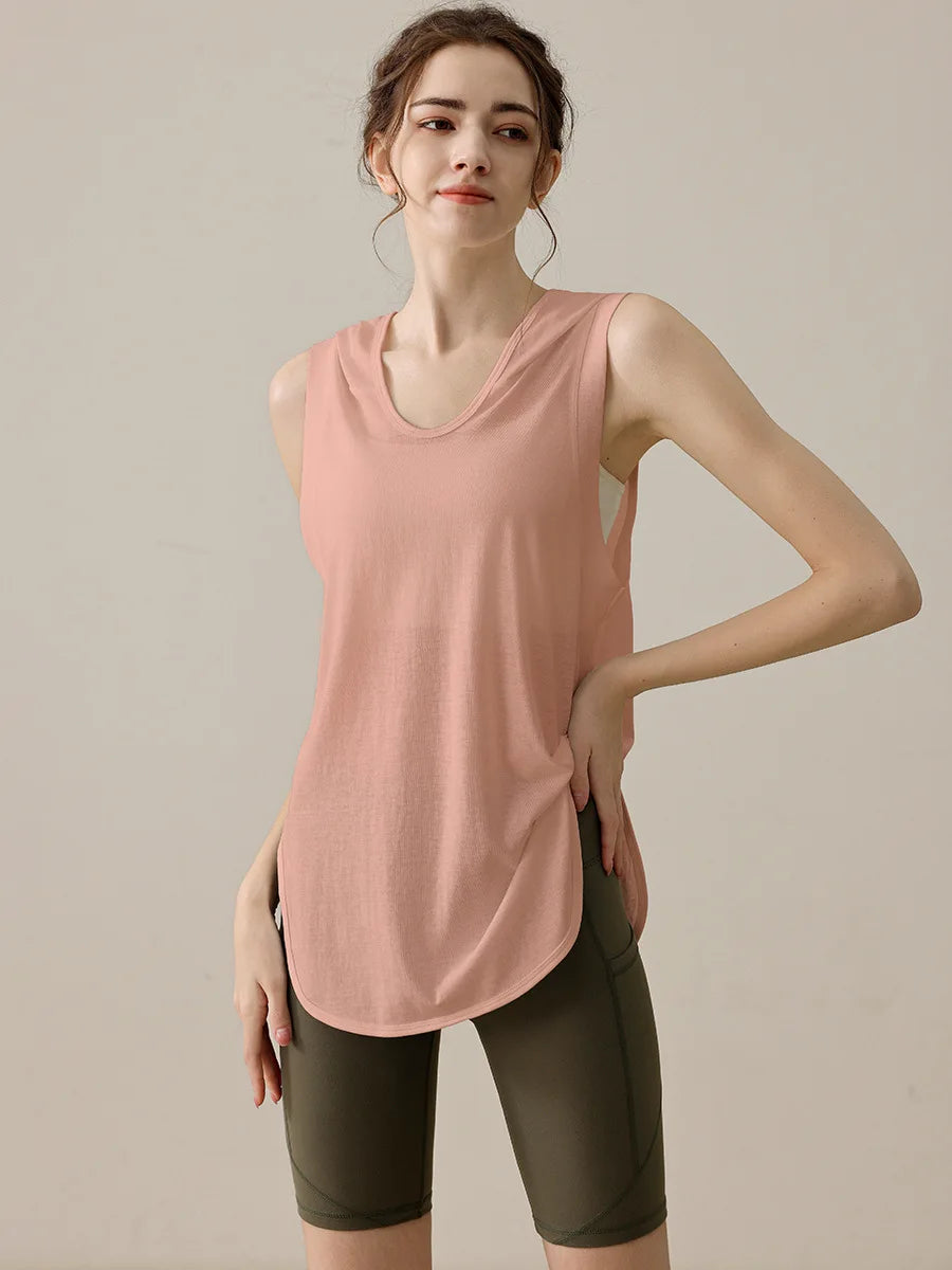 Summer Sleeveless Workout Hoodie for Women