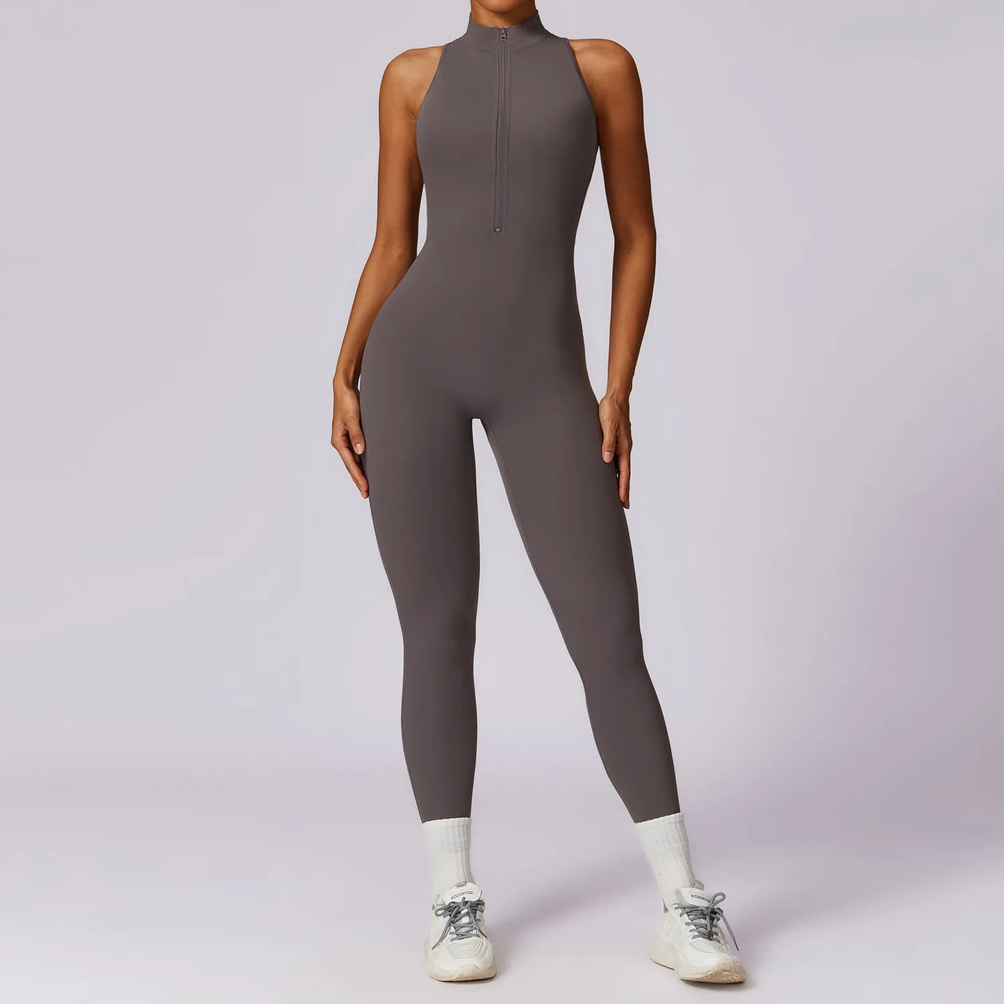 V Back One-Piece Yoga Suit for Women