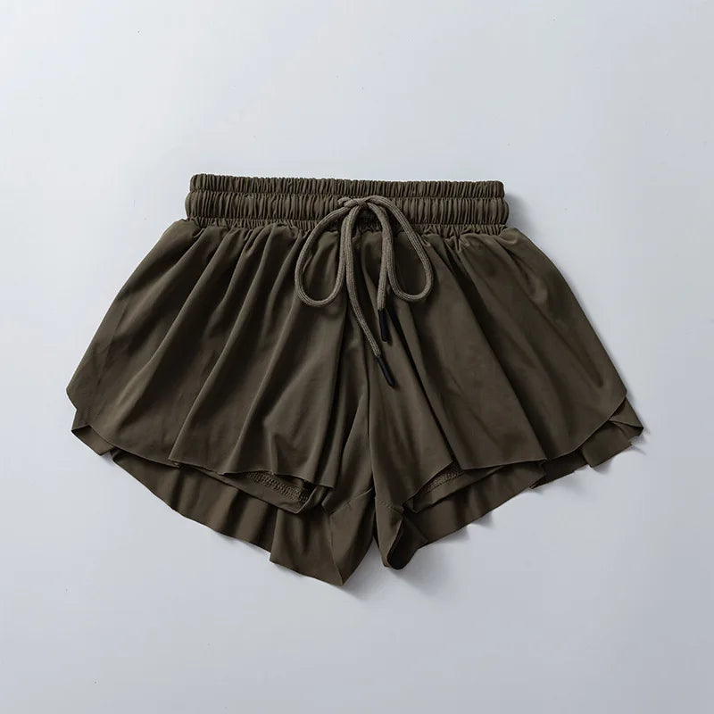 KiKis Yoga Running Skirt Shorts for Women with Pocket