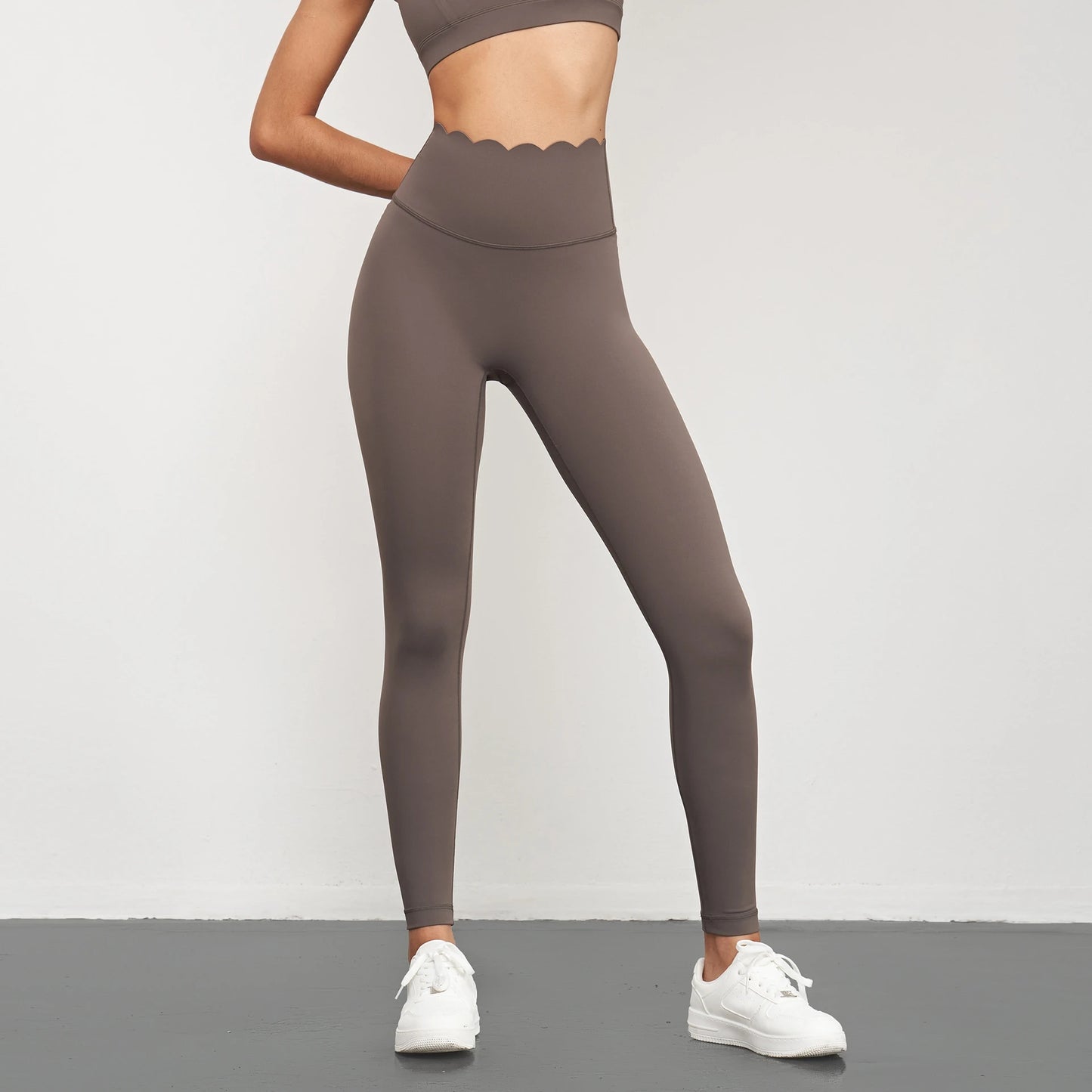 Women Seamless Lotus Arc Yoga Pants High Waist