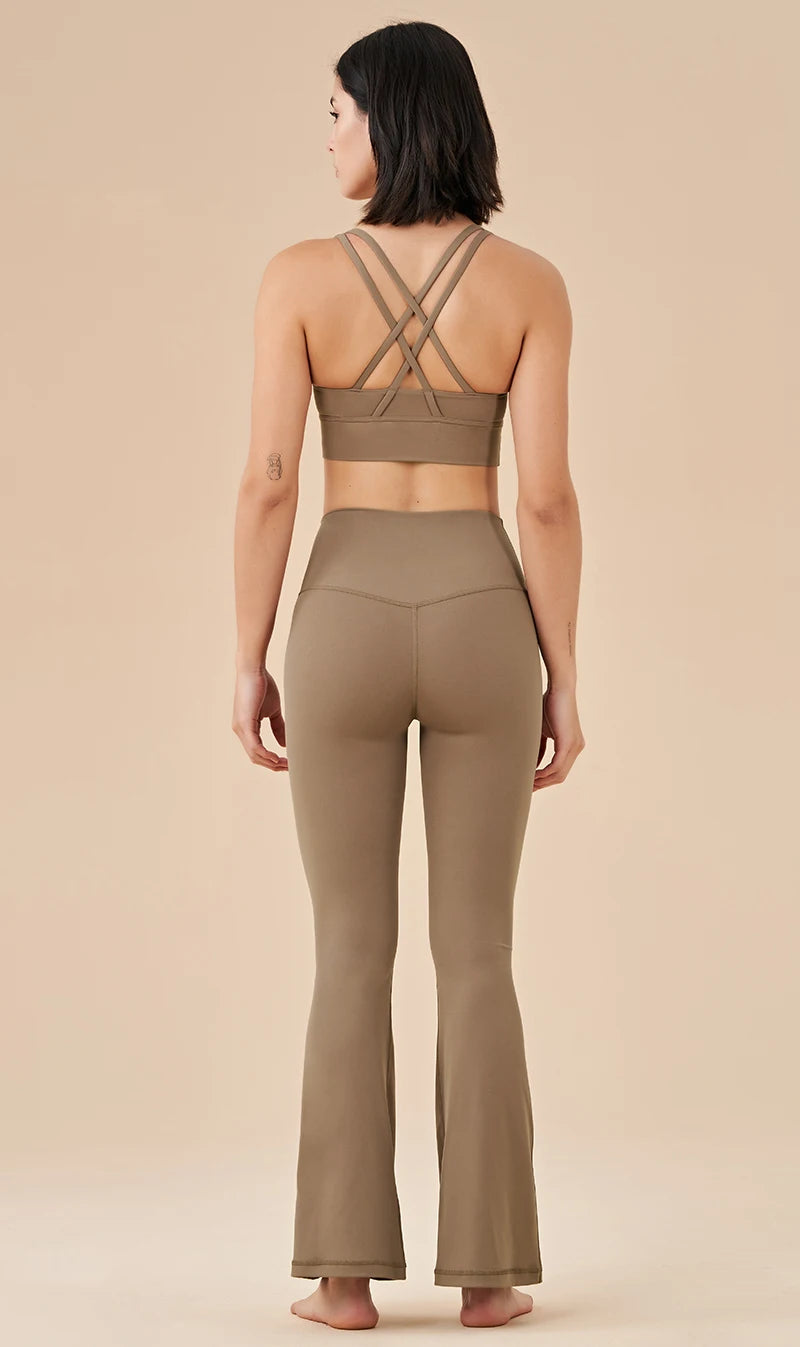 Womens Bell Bottom Yoga Pants – Stretch & Comfort