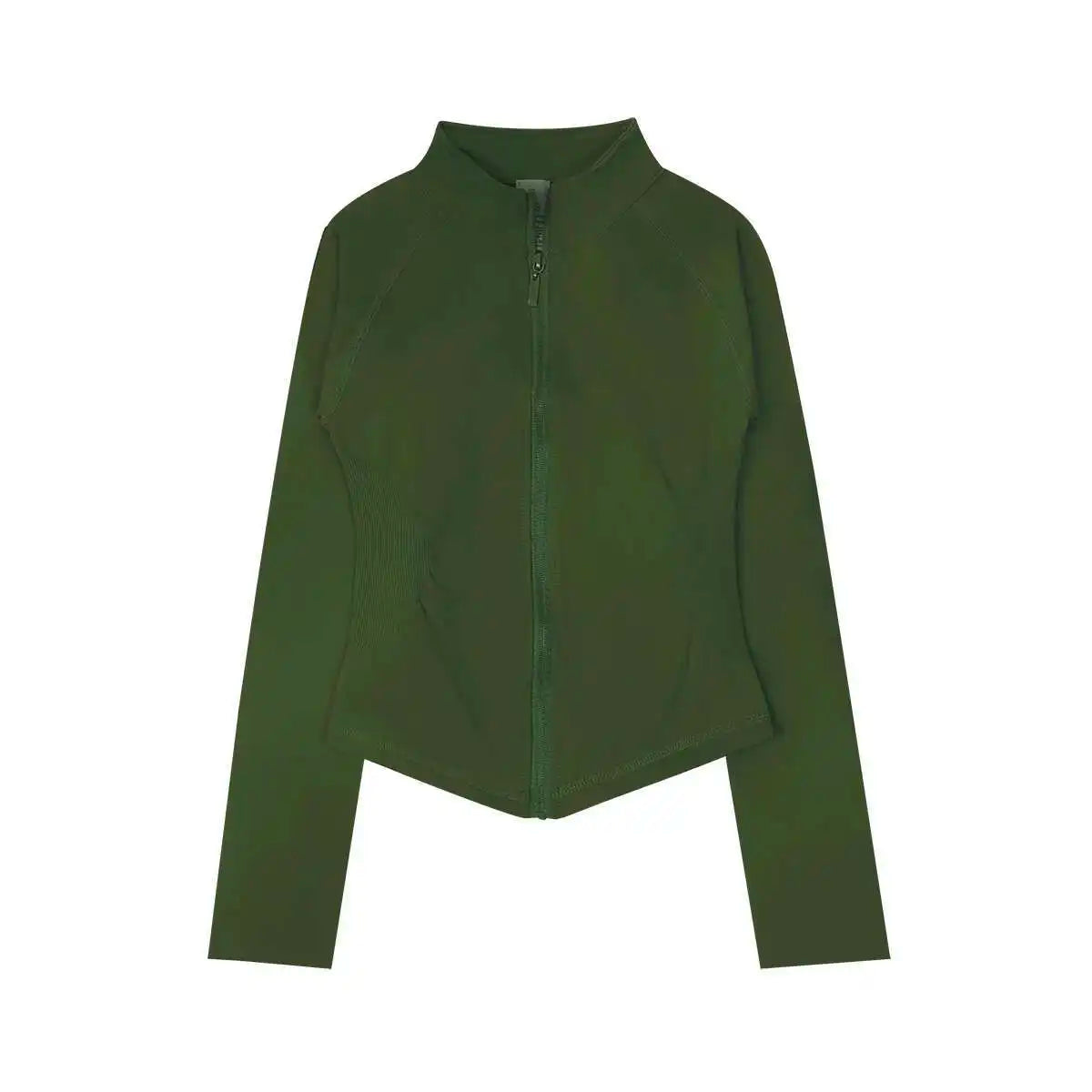 Seamless Zip Workout Jacket for Women – Slim Fit