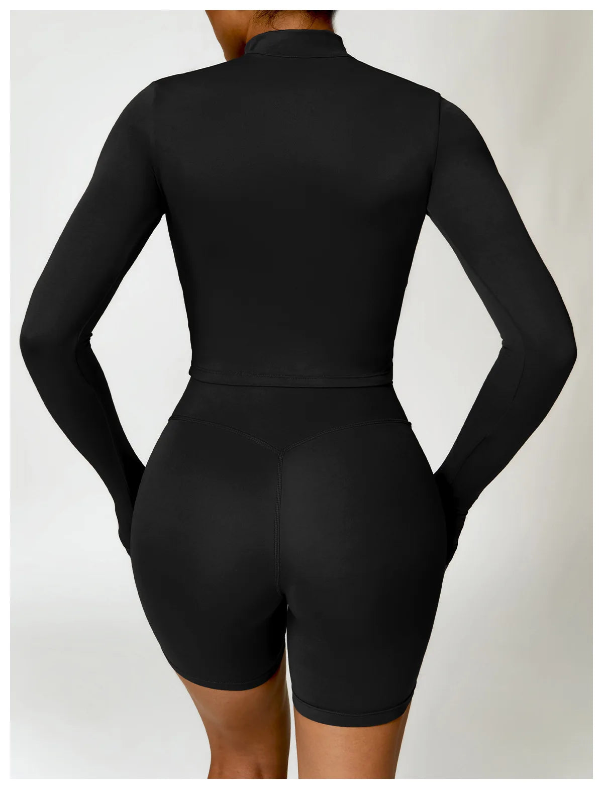 Women's Gym Workout Zip Up Top - Slim Fit