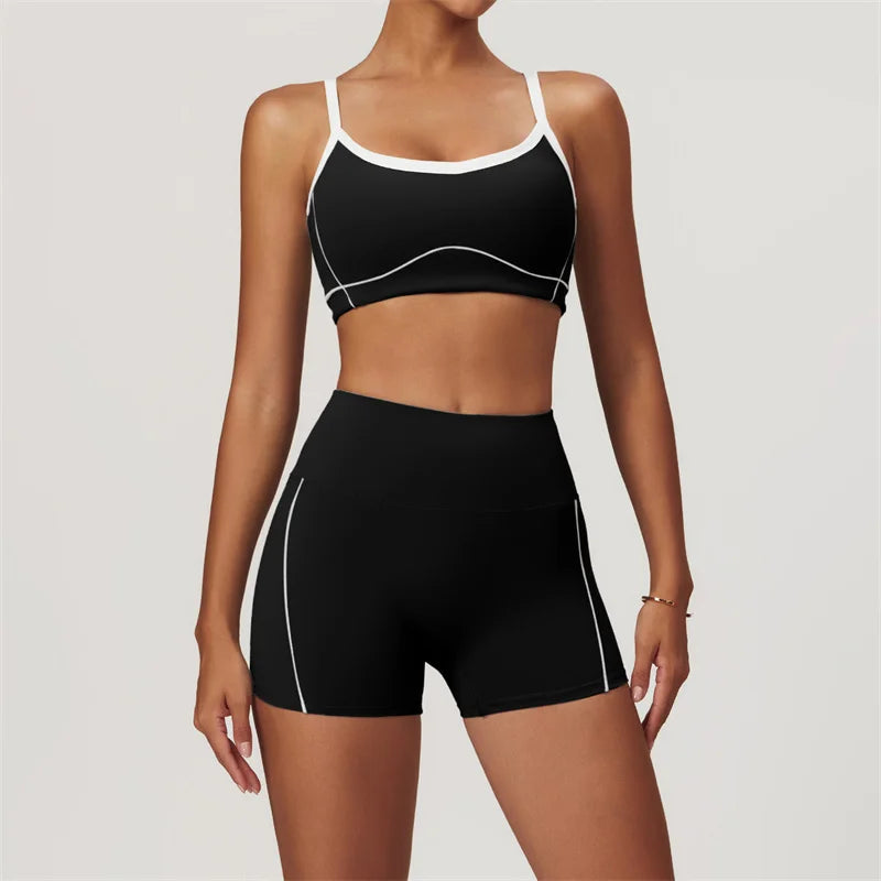 KiKis Women's Nude Fitness Shorts Set – Comfortable & Stylish