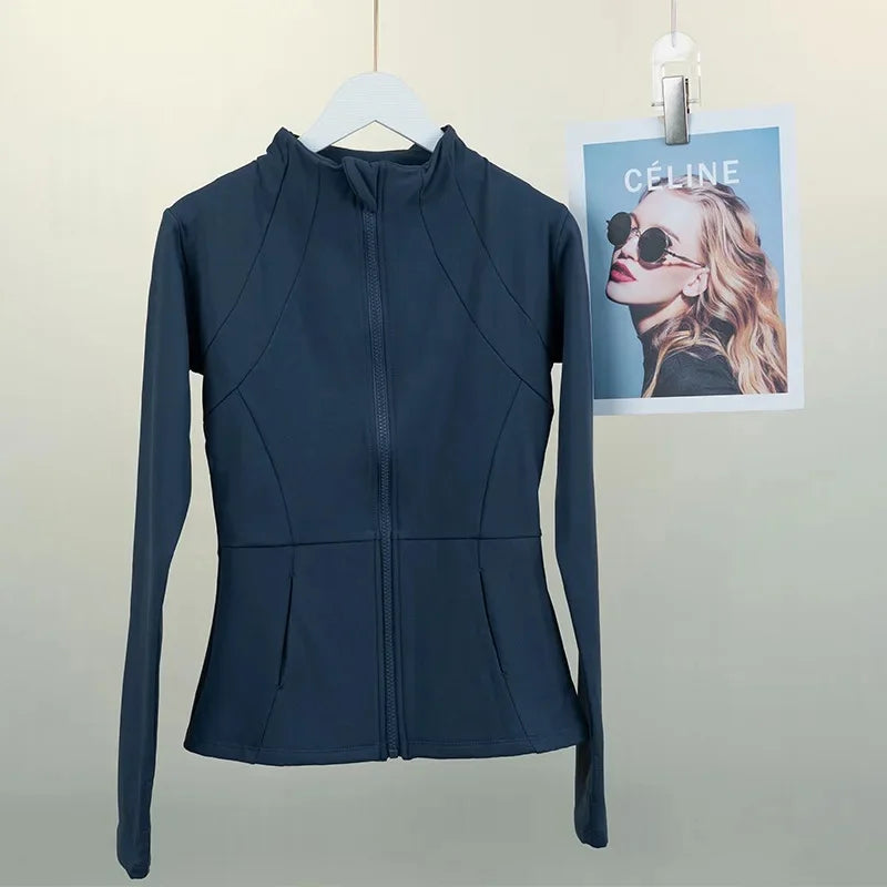 Women's Fleece Yoga Jacket - Cozy & Stretchy