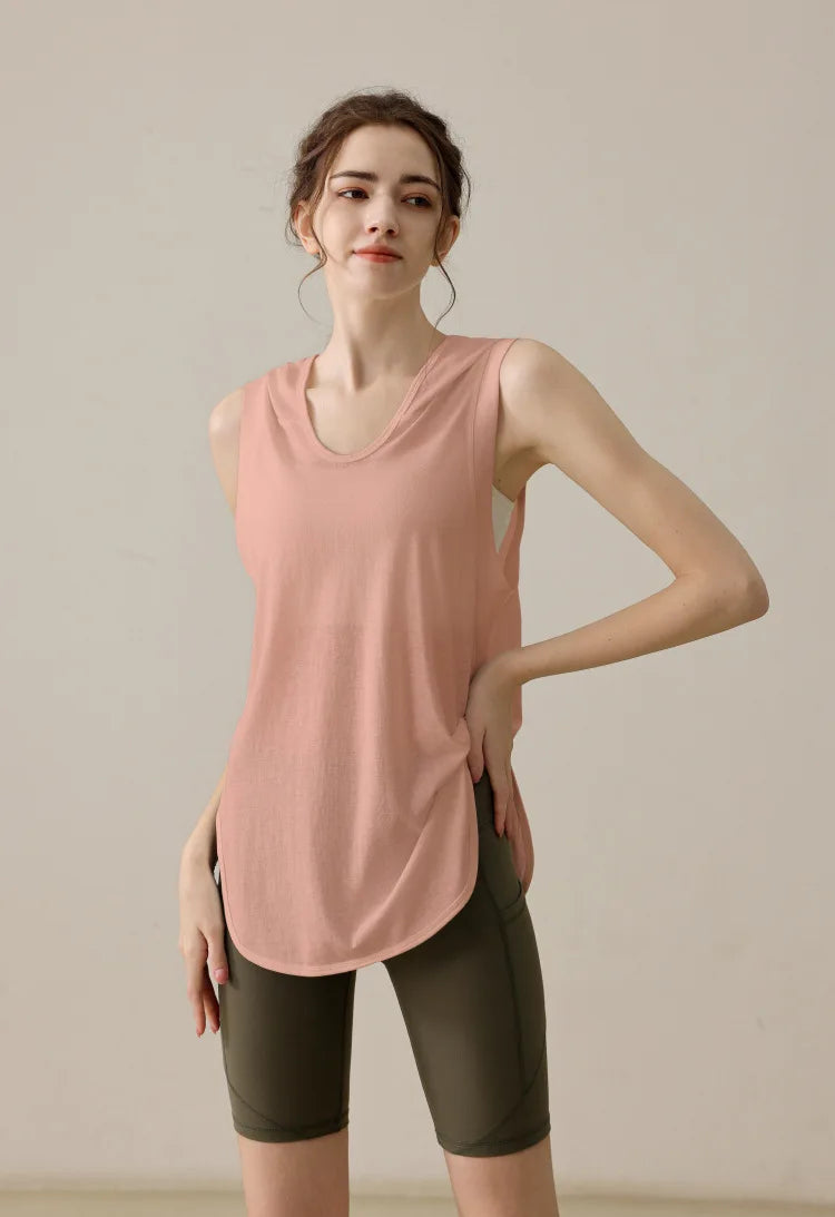 Summer Sleeveless Workout Hoodie for Women