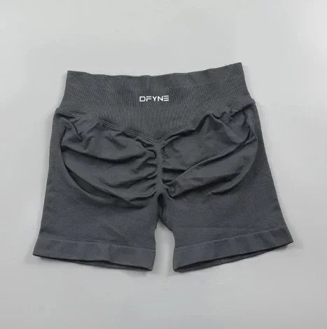 Df Impact Brand Shorts Low Waist Seamless Yoga Shorts Scrunch Bum Gym Shorts Women Workout Biker Stretch Fitness Short