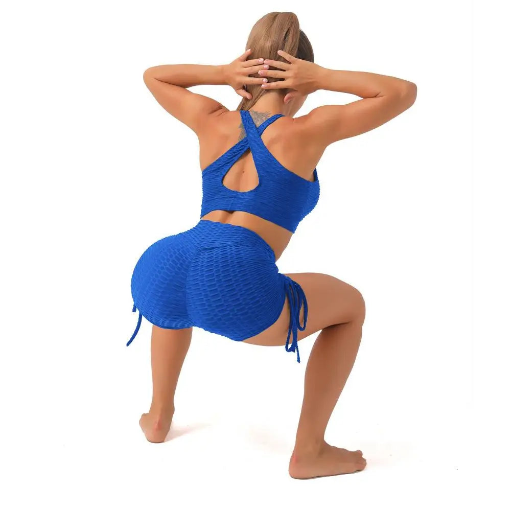 KiKis Push Up Sport Shorts Women - Textured High Waist