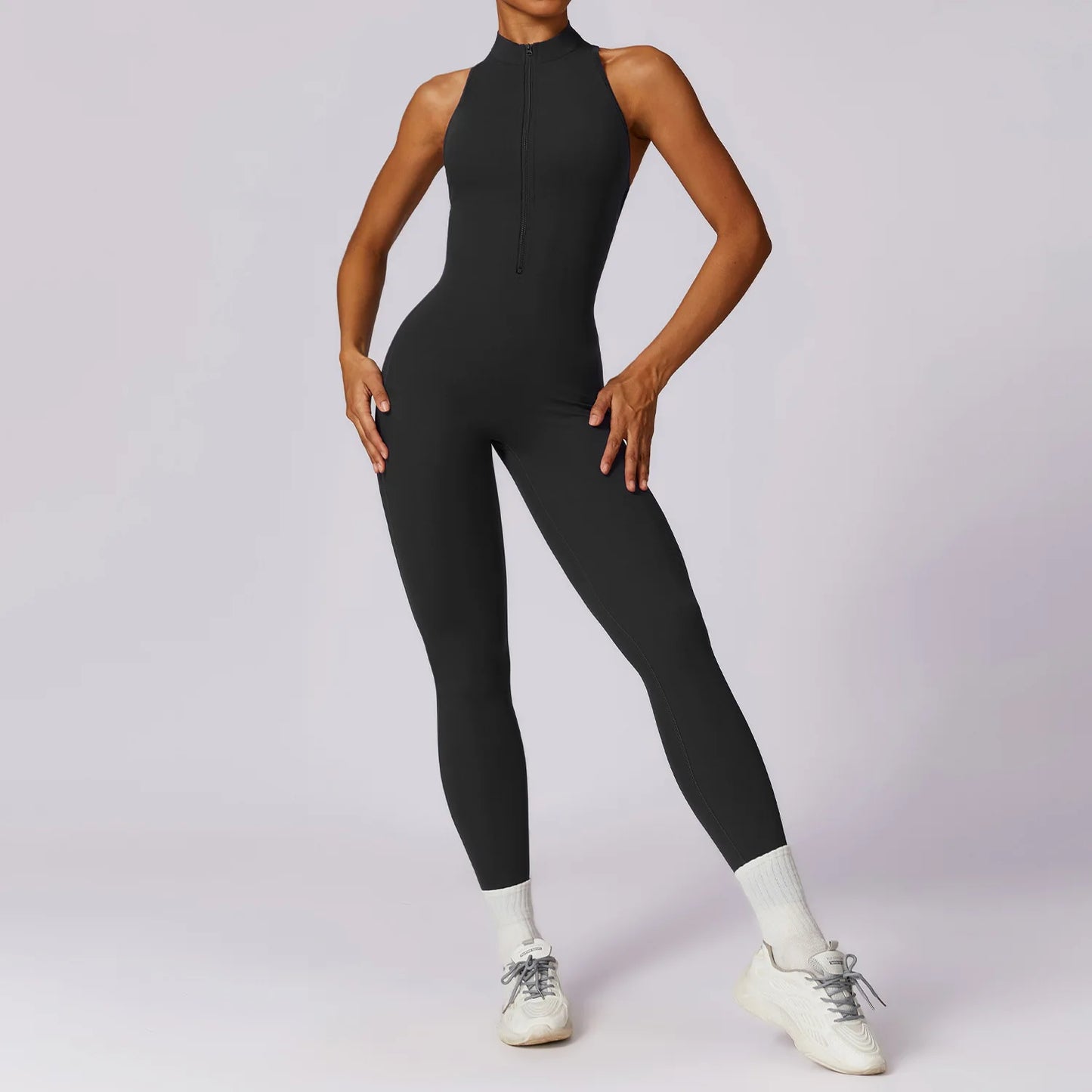 V Back One-Piece Yoga Suit for Women