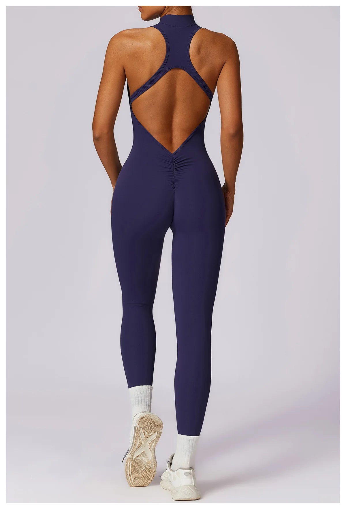 V Back One-Piece Yoga Suit for Women