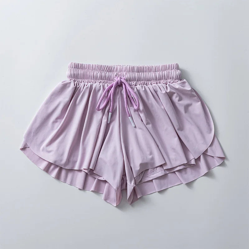 KiKis Yoga Running Skirt Shorts for Women with Pocket