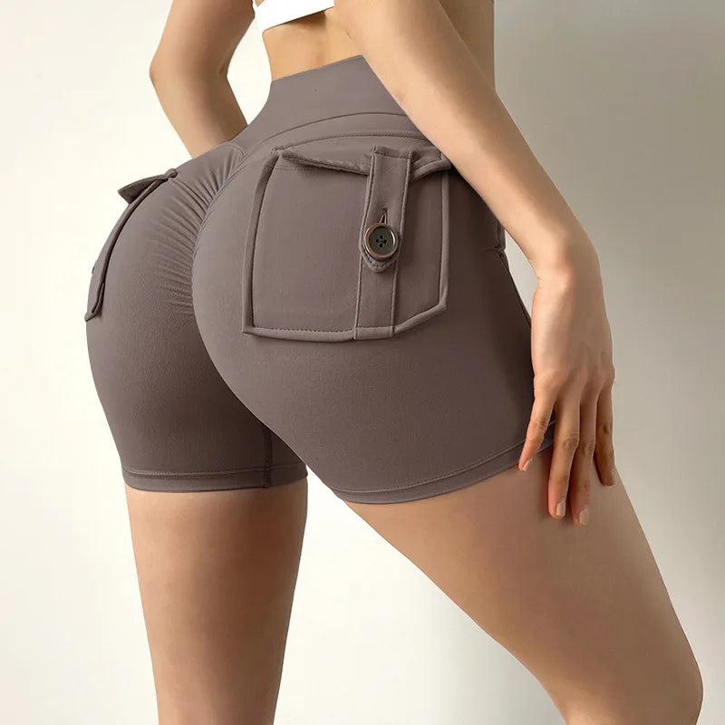 KiKis High Waisted Cycling Shorts Women with Pockets