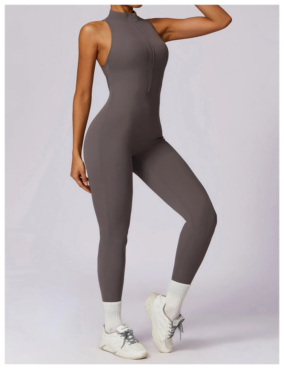 V Back One-Piece Yoga Suit for Women