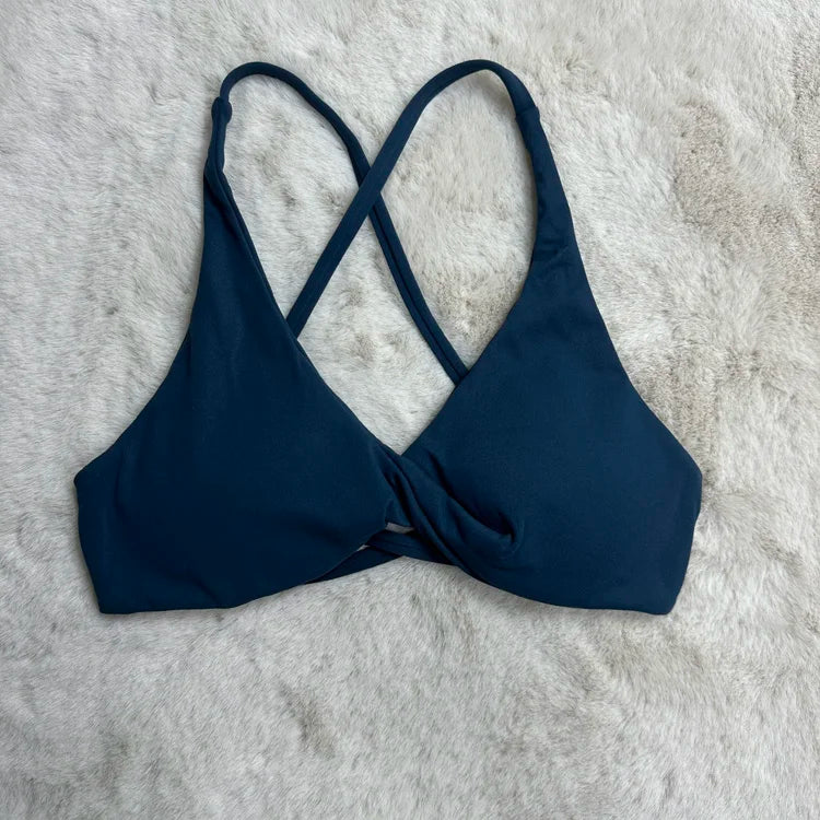 Padded Front Twist Sports Bra for Women