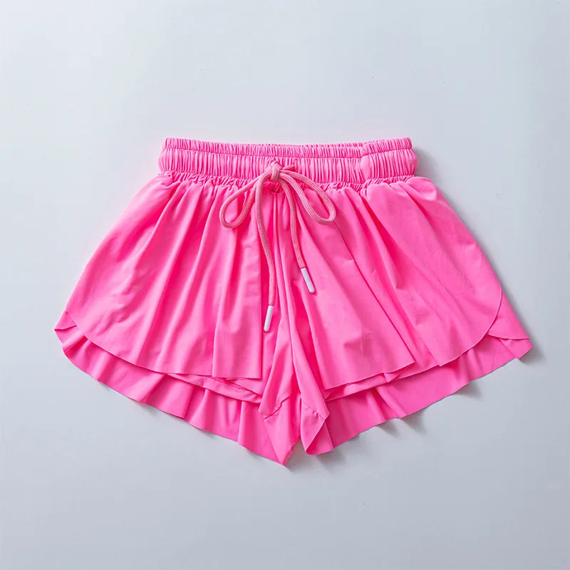 KiKis Yoga Running Skirt Shorts for Women with Pocket