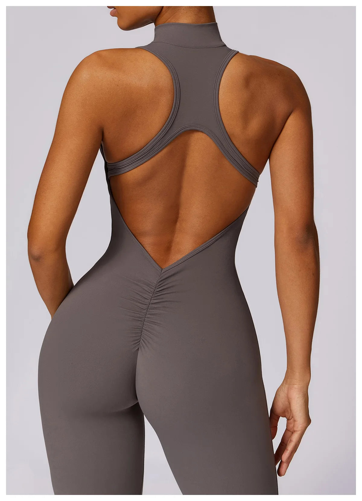 V Back One-Piece Yoga Suit for Women
