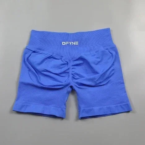 Df Impact Brand Shorts Low Waist Seamless Yoga Shorts Scrunch Bum Gym Shorts Women Workout Biker Stretch Fitness Short