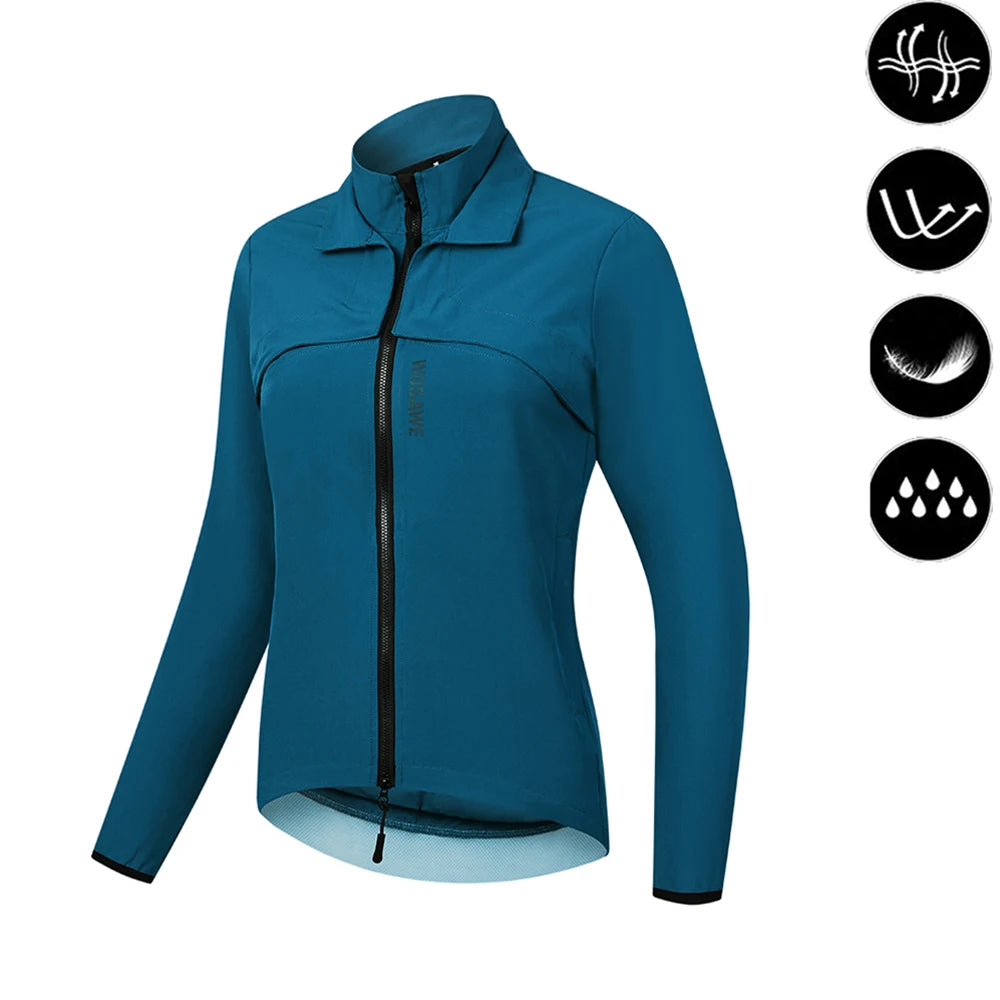 Women's Reflective Cycling Jackets - Neon Green Set