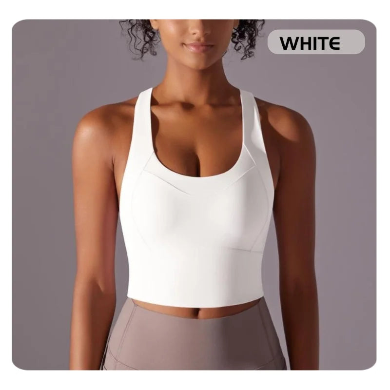 Seamless Crossback Sports Bra for Women – Lightweight & Supportive