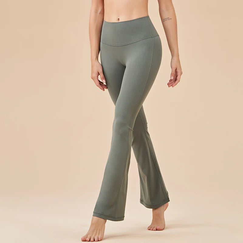 Womens Bell Bottom Yoga Pants – Stretch & Comfort