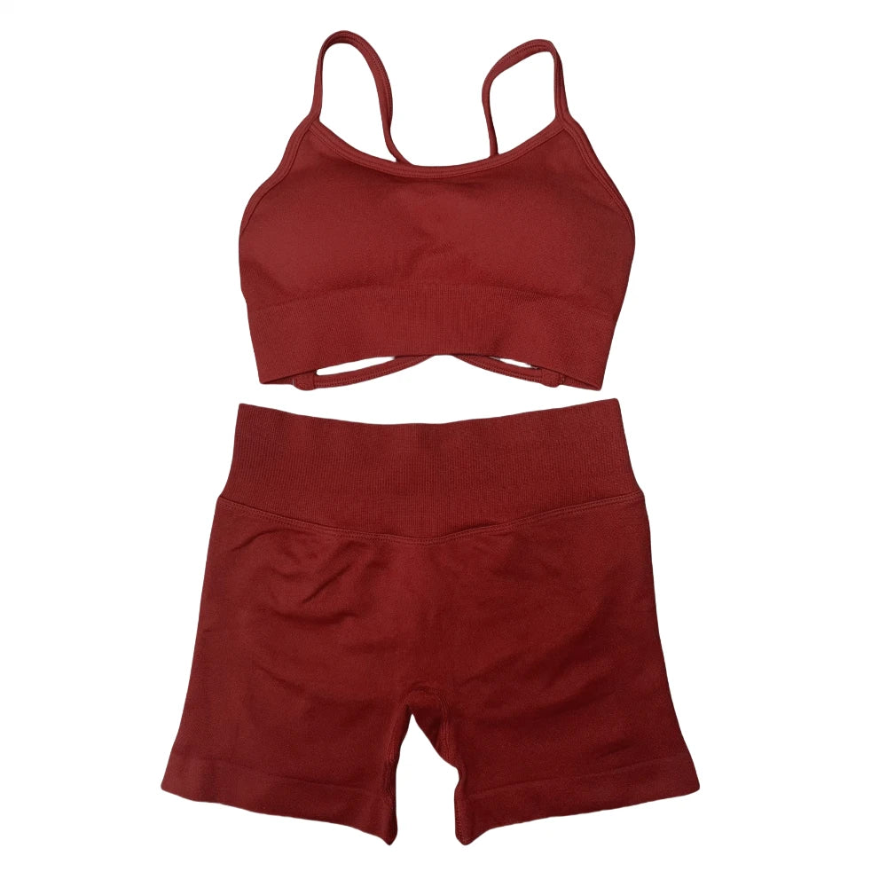 Women's Seamless Gym Set - Soft, Stretchy Activewear