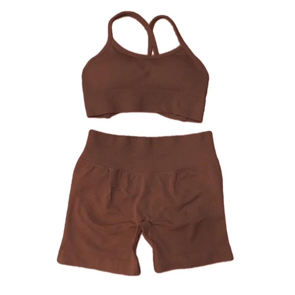 Women's Seamless Gym Set - Soft, Stretchy Activewear