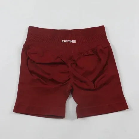 Df Impact Brand Shorts Low Waist Seamless Yoga Shorts Scrunch Bum Gym Shorts Women Workout Biker Stretch Fitness Short